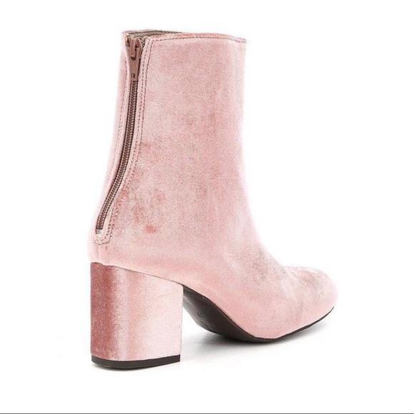 ❤️SIZE 11 Free People Block Heel Booties Pink - Picture 4 of 5